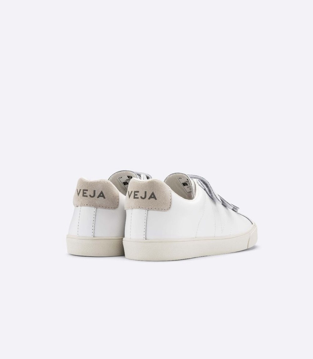 Veja Sneakers Dam - 3-Lock Läder - Vita - 967502-HGE